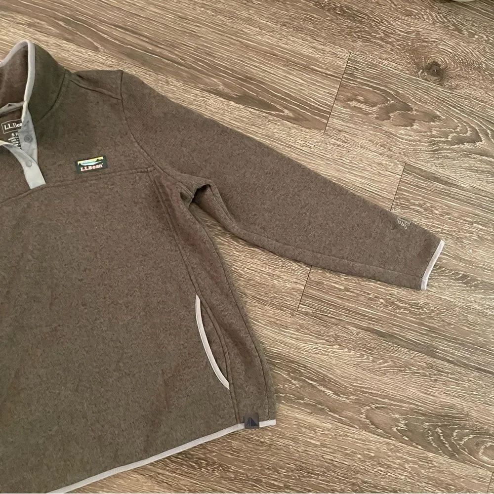 L.L Bean sweater fleece pullover - Picture 4 of 7